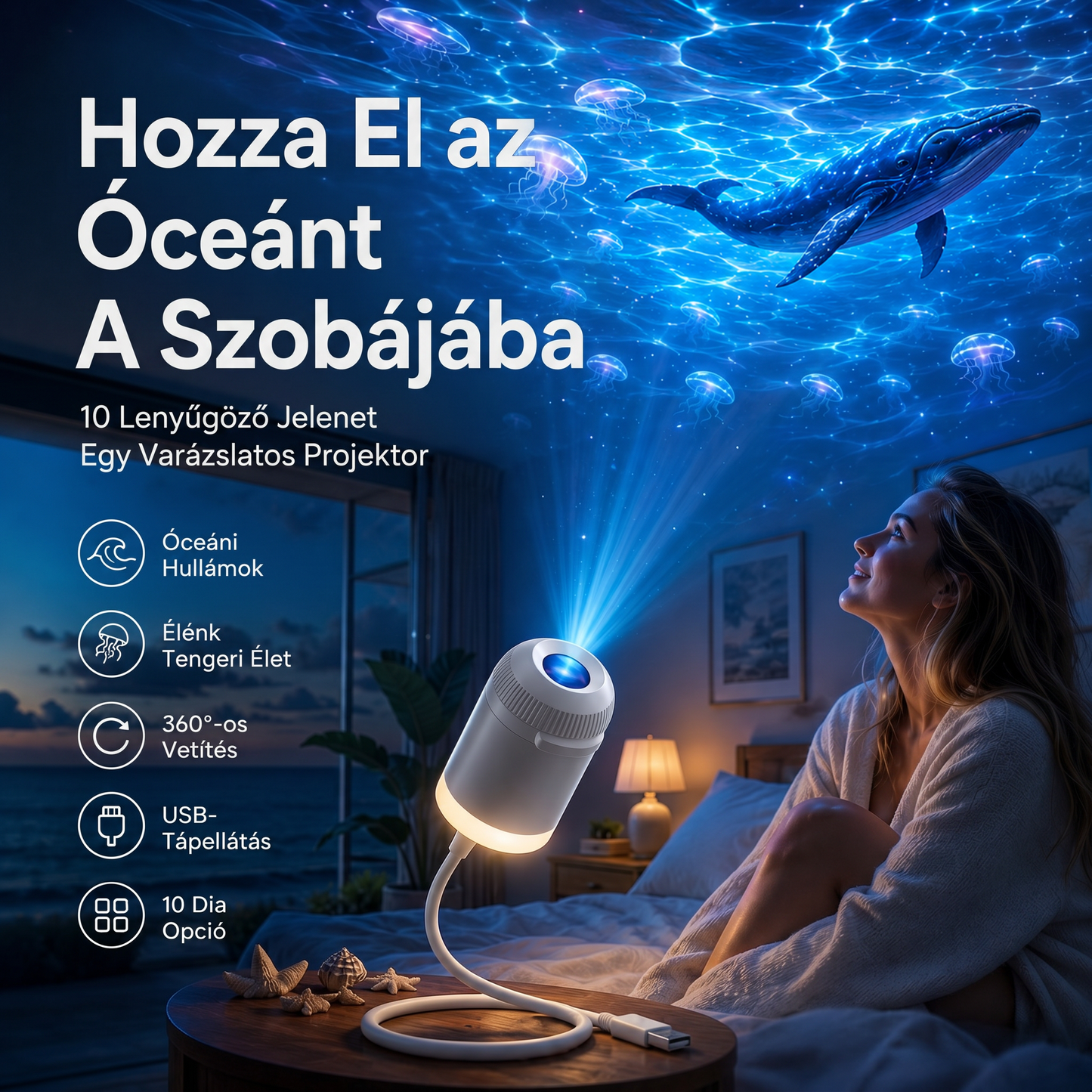 【⏰️50% kedvezmény – csak korlátozott ideig!】Comauo® Éjszakai Fény Projektor