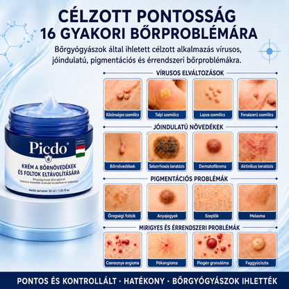 Picdo® 7 napos krém bőrkinövések és pigmentfoltok eltávolítására 🧴 (Fájdalommentes formula – hegek nélkül)