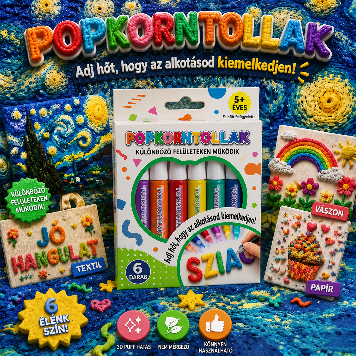 Spóroljon 50%-ot, ha még ma rendel 丨Healrize® 3D Relief Art Pen – Változtassa lapos rajzait megérinthető 3D művészetté📌