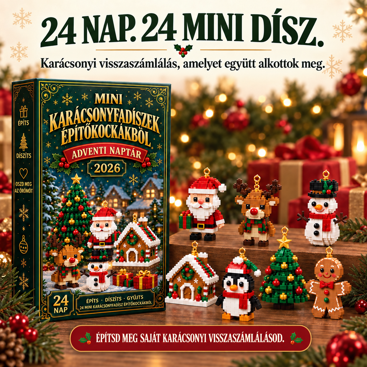 🎄Adventi naptár【⏰️50% kedvezmény – csak korlátozott ideig!】